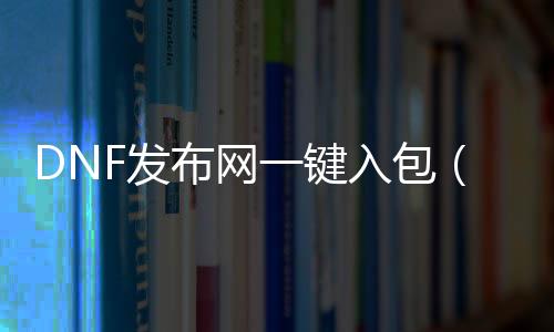 DNF发布网一键入包（DNF发布网一键助手）